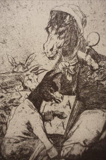 Francisco De Goya (1746-1828) - Caprichos #37 Si sabrá mas