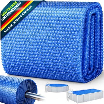 Zwembad Afdekzeil - Rond - Solarzeil - 427 cm - Blauw - Till, Verzenden, Zo goed als nieuw