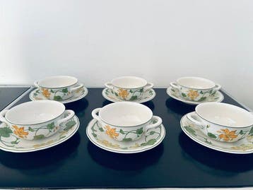 Villeroy & Boch - Set soepkommen (12) - Geranium - Porselein