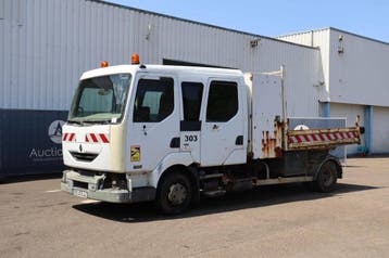 Veiling: Vrachtwagen Kipper Renault Midlum 150 Dci Diesel 15, Renault, Wit, BTW verrekenbaar, Handgeschakeld