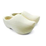 Oud Hollandse blank geschuurde klompen spitsneus + sleutelha, Ophalen of Verzenden, Nieuw