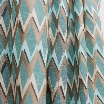 BA224 - Jacquardweefsel - Chevron-stijl azuurblauw -