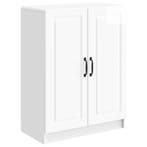 vidaXL Dressoir Hoogglans Wit 66 x 34,5 x 87 cm Bewerkt hout, Verzenden, Nieuw, Overige houtsoorten, Minder dan 50 cm