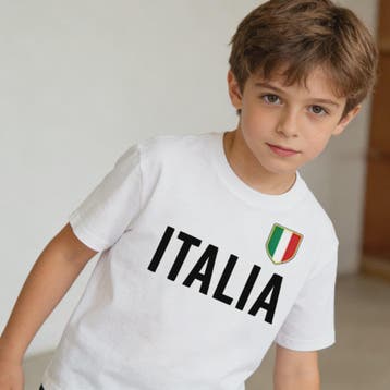 ITALIA Simple Kids T-Shirt Italy Memorial Clothing Boys and, Verzenden, Nieuw