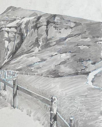 Louise Abbéma (1853-1927). - Paysage de Montagne. (sans prix