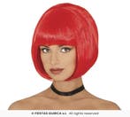 Rode Bobline Pruik, Verzenden, Nieuw, Feestartikel