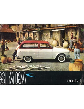 1963 SIMCA ARONDE P60 CASTEL BROCHURE NEDERLANDS, Nieuw, Author