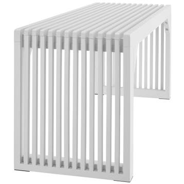 Hocker/zitbank Ribb, lamellenlook, belastbaar tot 350 kg, Verzenden, Nieuw