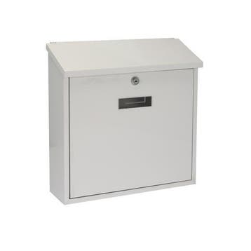 Brievenbus | GardaLux (Gegalvaniseerd staal, Wit), Tuin en Terras, Brievenbussen, Verzenden, Nieuw