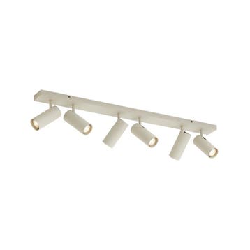 Moderne plafondlamp beige 100cm 6-lichts verstelbaar - Renna, Verzenden, Nieuw