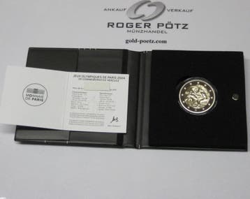 Frankreich 2 Euro 2024 Olympiade Paris Pp Ringen koper-ni..., Verzenden