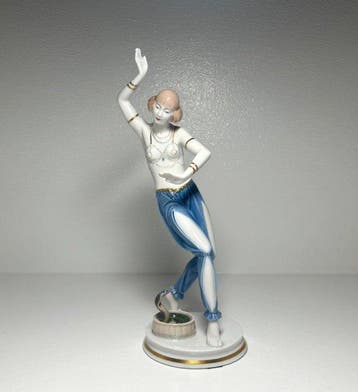 Rosenthal - Beeldje - Art Deco figurine Dancer with Snake