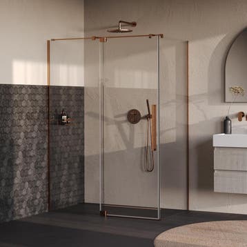 Brauer Stellar - Douchecabine met Draaideur - Helder Glas -, Ophalen of Verzenden, Nieuw, Rvs
