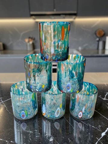 MurArt - Drinkset (6) - Glas - Murrine Millefiori