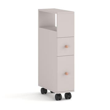 Niches kast op wieltjes Broreynna 66x15x33 cm [en.casa], Verzenden, Nieuw