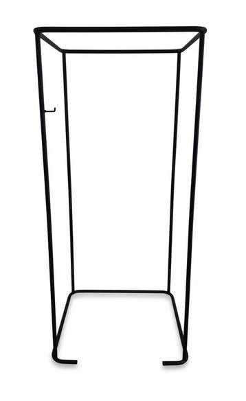 Paskamer structuur zwart vierkant 90 x 90 x 200 cm