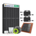 Zonnepanelen pakket voor schuindak - 1.4 kW - 2x 700, Ophalen of Verzenden, Nieuw