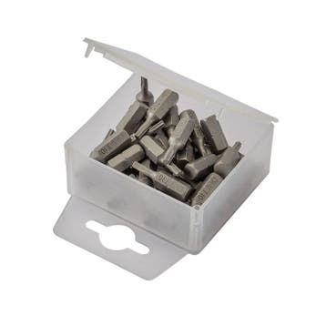 T10 x 25 mm Torx bits - 40 stuks in kunststof box - bitset -, Ophalen of Verzenden, Nieuw