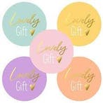 5x Sticker  Lovely gift (Stickers), Hobby en Vrije tijd, Stickers en Plaatjes, Ophalen of Verzenden, Nieuw, Meerdere stickers