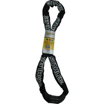 Stahlex Ketting cijferslot - 7 mm schakels - 140 cm - zwa..., Ophalen of Verzenden, Nieuw