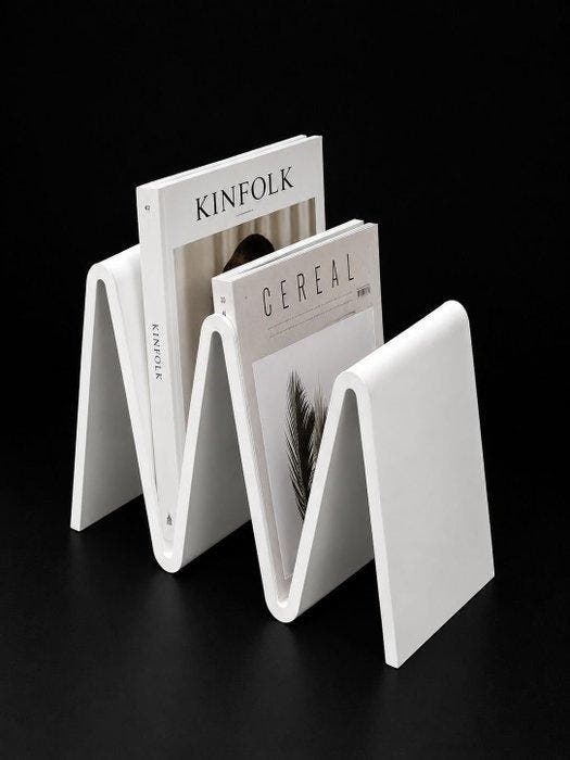 Tijdschriftenhouder - ABS - tijdschriftenrek, Antiek en Kunst, Kunst | Designobjecten