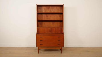 Vintage boekenkast | Secretaire | Teak | Johannes Sorth, Ophalen of Verzenden, Nieuw