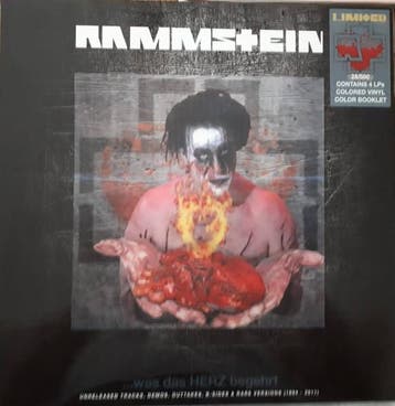 lp box - Rammstein (COLORED VINYL) - Was Das Herz Begehrt, Cd's en Dvd's, Verzenden, Zo goed als nieuw, Overige formaten
