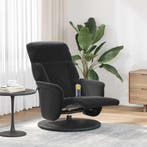 vidaXL Massage Recliner Stoel Zwart 91 x 71 x 105 cm Fluweel, Verzenden, Nieuw