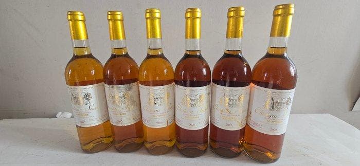 2005 Chateau Suau - Sauternes - 6 Flessen (0.75 liter), Verzamelen, Wijnen