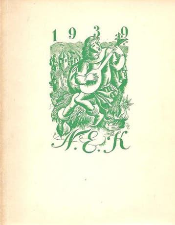 Johan Schwencke: N.E.K. 1939 –  N.E.K. Nederlandsche Exlibri, Verzenden, Nieuw