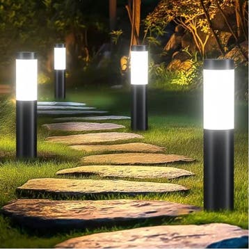 Solar RVS Padverlichting LED Tuinlamp voor Pad en Gazon, Verzenden, Nieuw