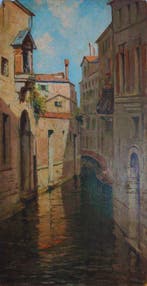 Nazzareno Sidoli (1879–1969) - Venezia, Scorcio sul Canale