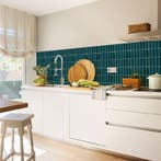 Tegelsticker Turquoise Langwerpig, Ophalen of Verzenden, Nieuw