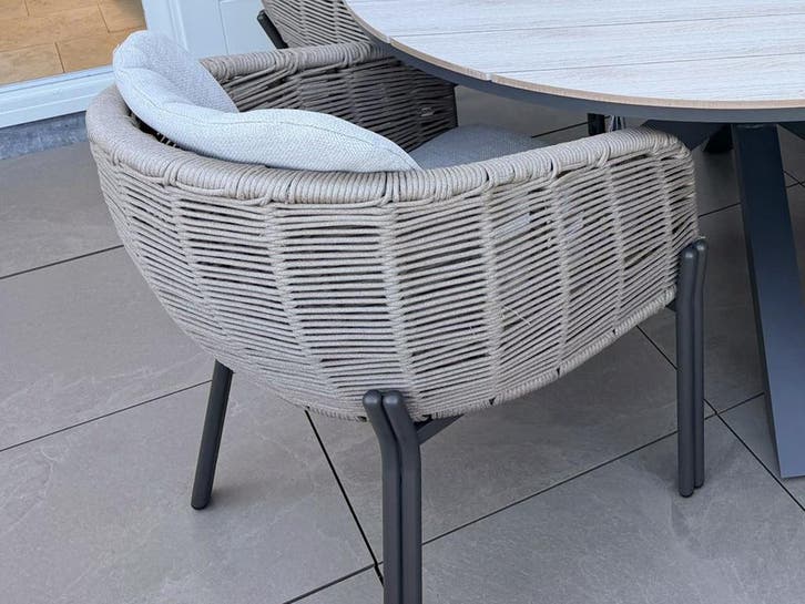 Garden Impression Zaragosa diningstoel met edison tafel!, Tuin en Terras, Tuinsets en Loungesets, Tuinset, Nieuw, Ophalen of Verzenden