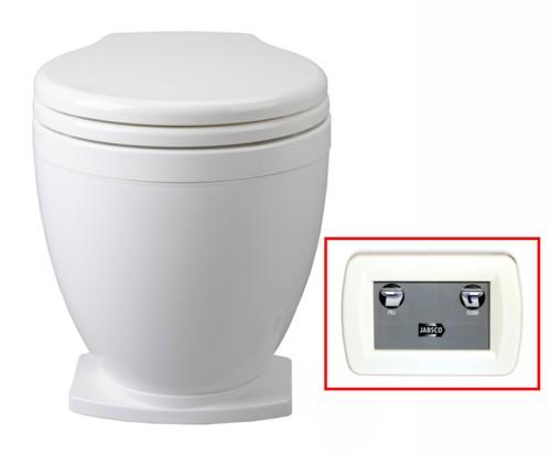 Jabsco Lite Flush Elektrisch Toilet 12V met 2-Knops Bedienin, Watersport en Boten, Bootonderdelen, Nieuw, Zeilboot of Motorboot