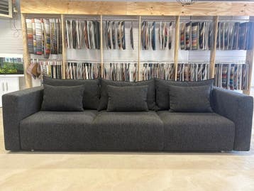 Minotti designbank | Antraciet | direct leverbaar, Ophalen of Verzenden, Zo goed als nieuw, Minotti 