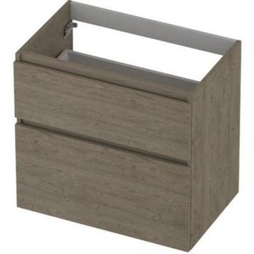 INK - Onderkast 2 Laden Greeploos Hout Decor met Houten, Ophalen of Verzenden, Nieuw