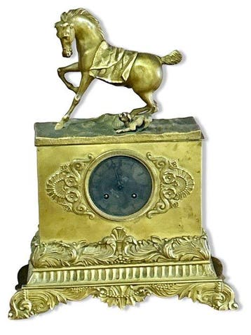 Console klok (3) - - Verguld brons - 1810-1820 - Pendola