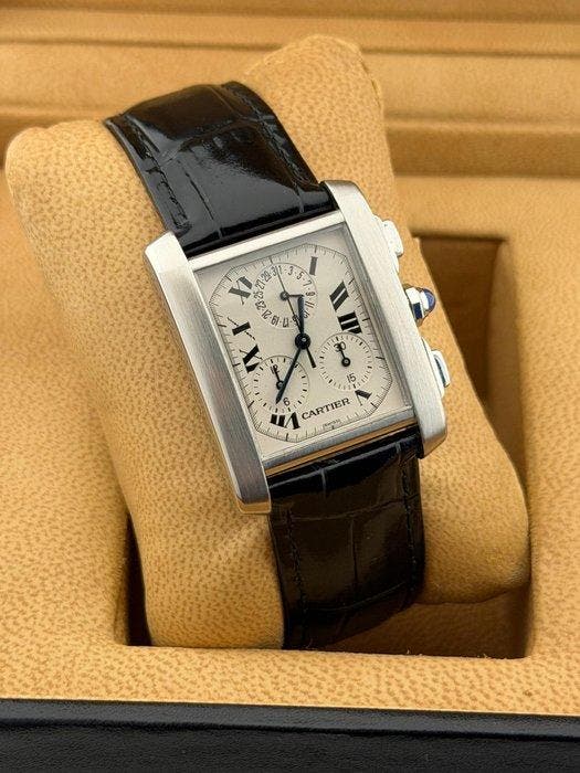 Cartier - Tank Française - 2303 - Heren - 2010-2020, Sieraden, Tassen en Uiterlijk, Horloges | Heren