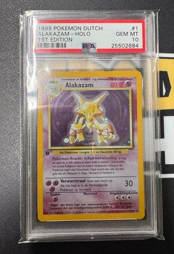 Pokémon - 1 Graded card Pokemon Alakazam 1st Edition Base, Nieuw