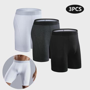 Set van 3 Heren Long Boxershorts - Comfortabel Katoen, Kleding | Heren, Ondergoed, Verzenden