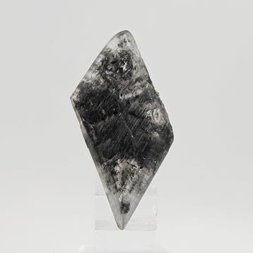 8 cm, GESSO NERO BITERMINATO met inclusies van antraciet,
