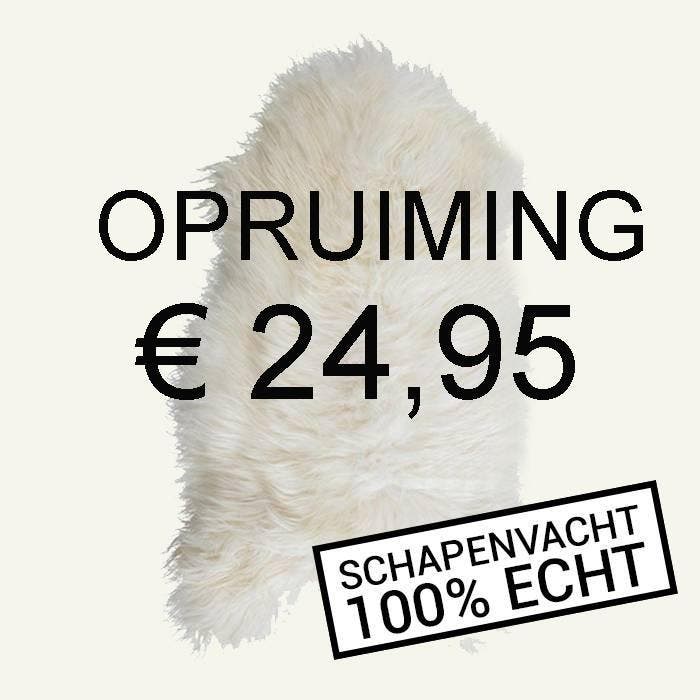 OPRUIMING I Schapenvacht I 100% ECHTE schapenvachten € 24,95, Huis en Inrichting, Woonaccessoires | Overige, Nieuw, Ophalen of Verzenden