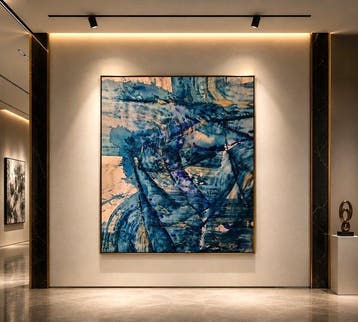 Timo Wedell - Celestial Water Dance - XXL - Abstract Klein, Antiek en Kunst