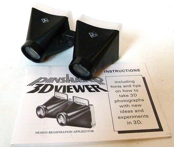 Peter Siero Pinsharp stereo dia viewer - met boekje van