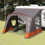 vidaXL Caravan Tent 5-Person Grijs en Oranje 410 x 275 x 245, Verzenden, Nieuw, Tot en met 2