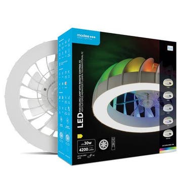Modee plafondlamp met ventilator 30W 4200lm RGB + CCT 300..., Ophalen of Verzenden, Nieuw