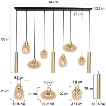Steinhauer hanglamp Reflexion 3797ME Buitenbeentje, Ophalen, Zo goed als nieuw, Overige materialen, Design