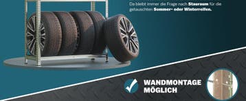 Bandenrek 180x120x40cm gegalvaniseerd 795kg (Auto-Fiets), Verzenden, Nieuw