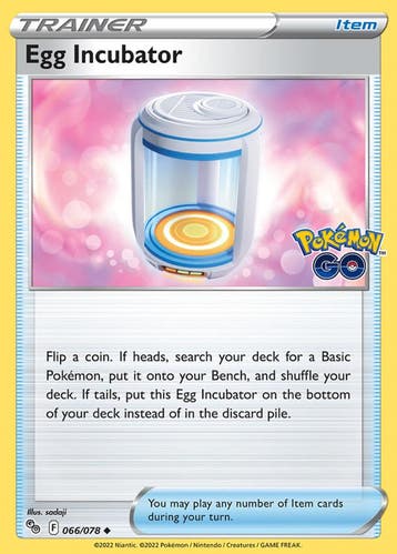 Egg Incubator 066/078 Pokémon Go, Ophalen of Verzenden, Nieuw, Losse kaart, Foil